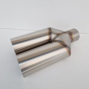 Podwójna końcówka wydechu Y-PIPE 80mm prosta (5)
